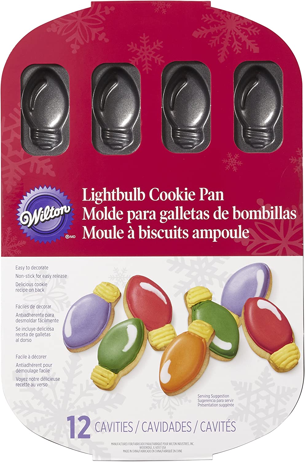 Wilton Cookie Pan Christmas Bulbs 12 Other Mug, Assorted Colors