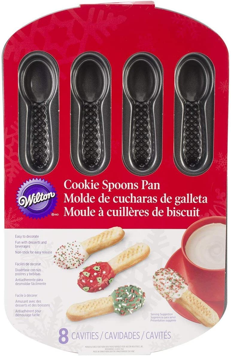 Wilton Cookie Pan Spoons 8 Cavities, Other, Multi Coloured