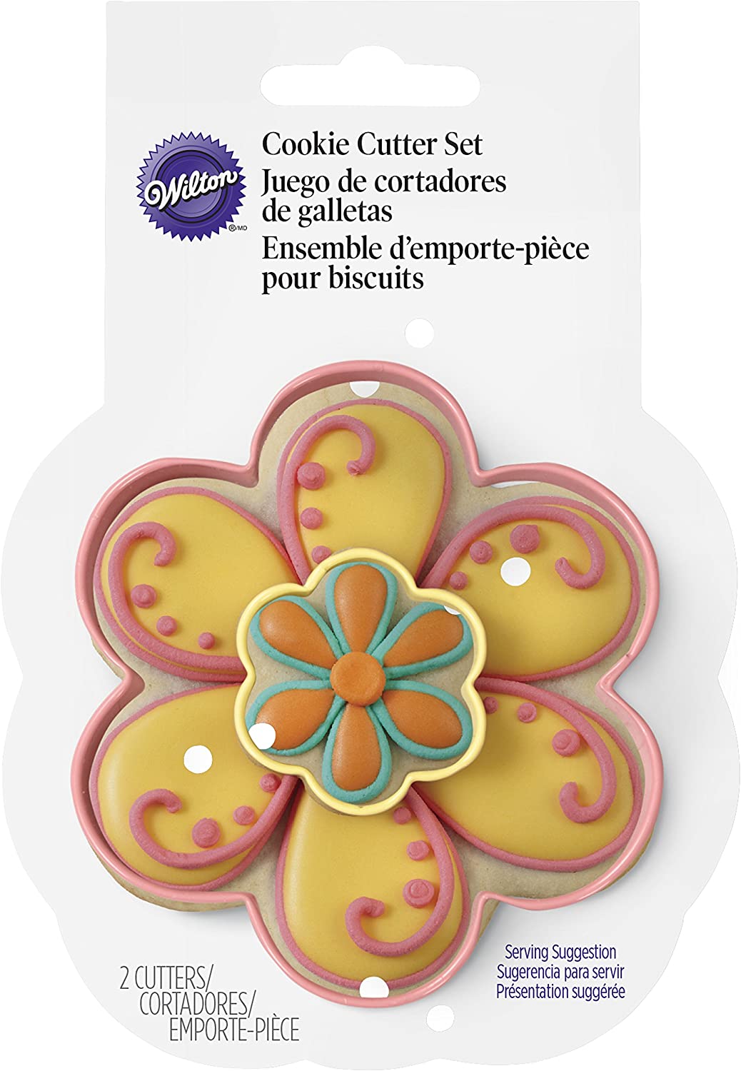 Wilton Flower Stained Glass Mini Shaped Cutter Set