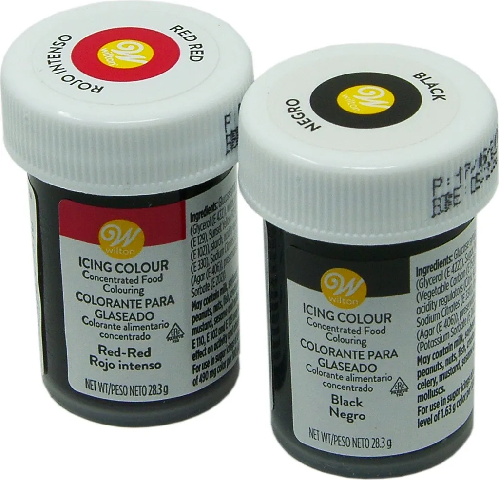 Wilton Tadago Icing Set Red Black