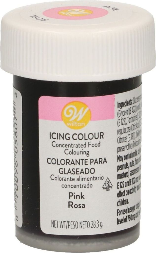 Wilton Icing Color Pink Gel Food Coloring Wilton Color: Pink, Weight: 28g