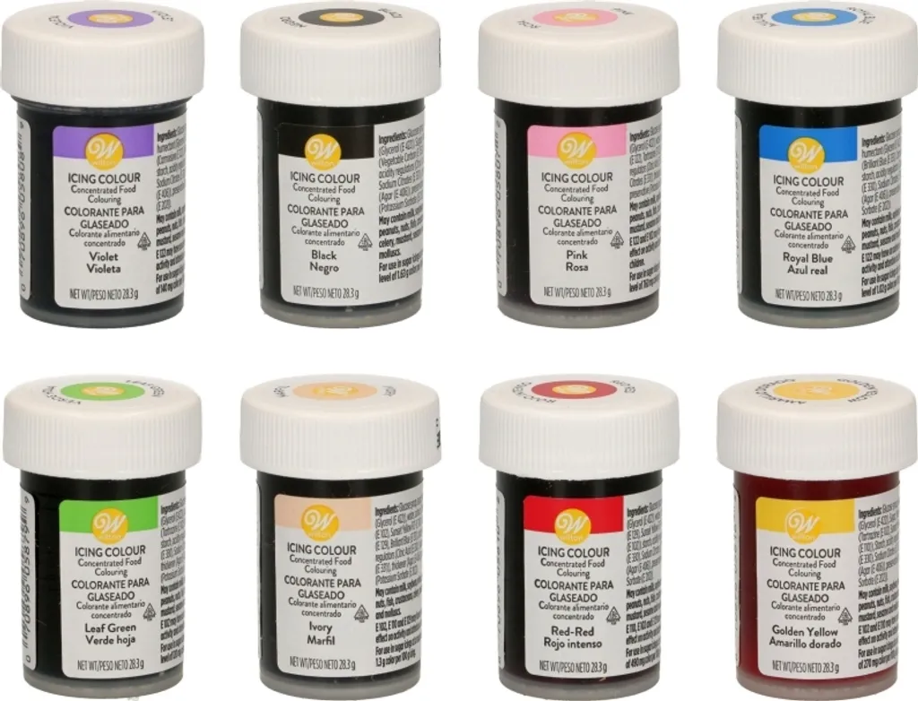 Wilton Food Coloring/Icing Colors Value Set 8 x 28 g