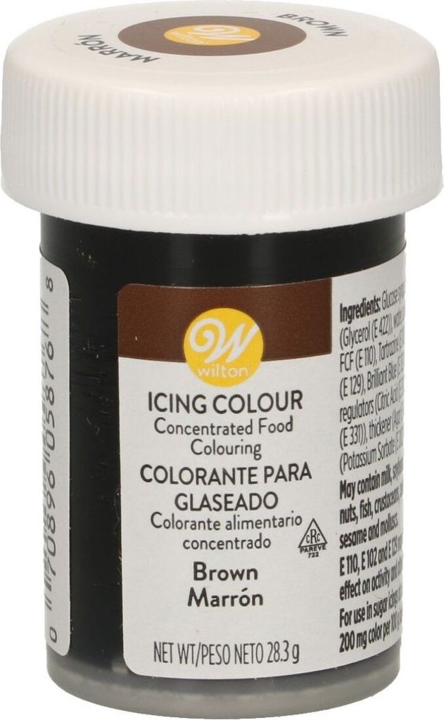 Wilton Food Color Paste Brown Gel 28g Food Color Wilton Color:: Brown, Weight:: 28g