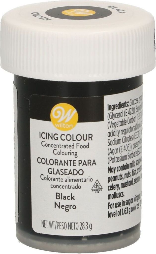 Wilton Food Color Paste Black Gel Food Color Wilton Color:: Black, Weight:: 28g