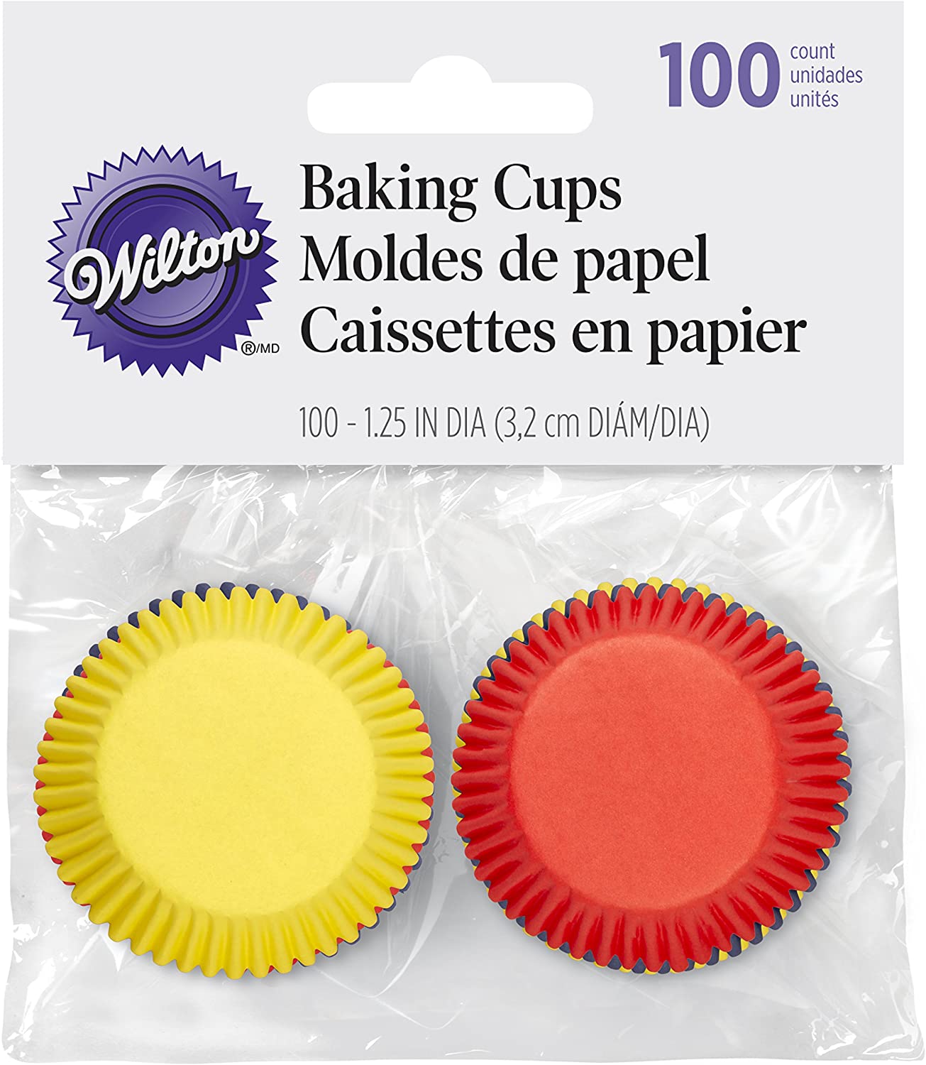 Wilton Mini Primary Colours Baking Case - 100 Pack
