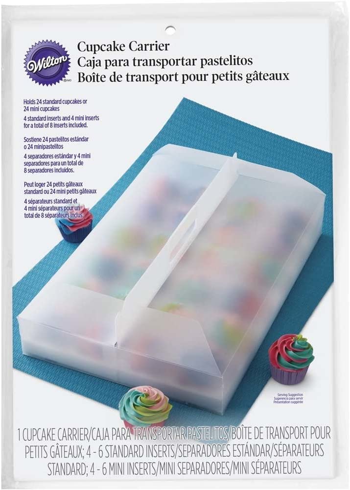 Wilton Reusable transport box for 24 cupcakes, transparent
