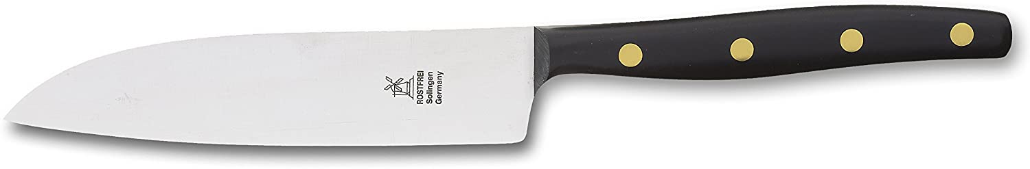 Herder Windmuhlenmesser Windmill Blades K3 Chef\'s Knife, 125 mm, Pom Polyoxymethylene Black
