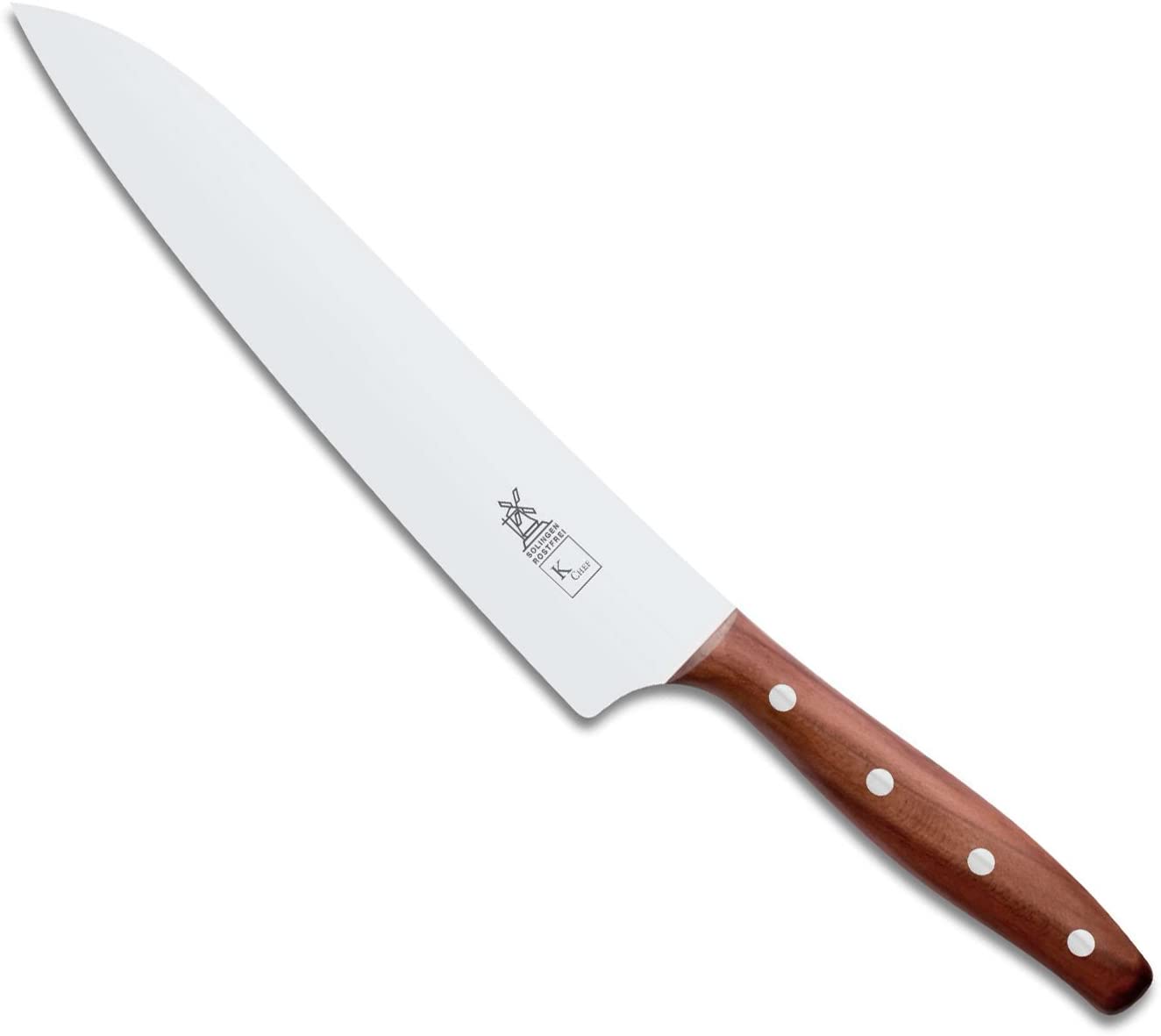 Herder Windmuhlenmesser Windmill\'s Knife Chef\'s Knife 22.5 cm K Plum Wood – Stainless Steel