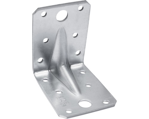 Angle connector with bar 70x70x55x2.5 mm sendzimir galvanized 1 piece