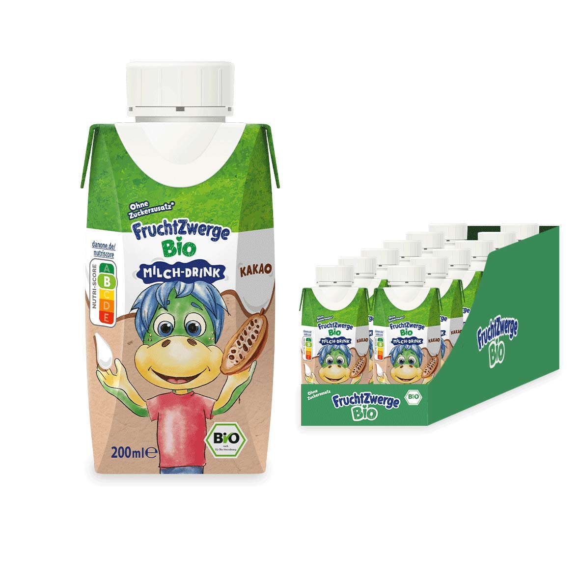 Fruchtzwerge Bio Milch-Drink Kakao, 12er Pack