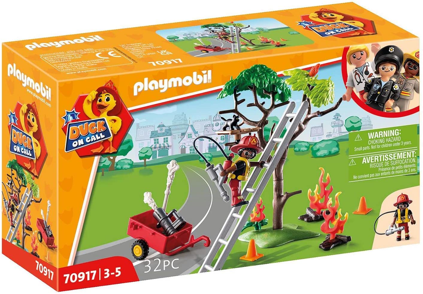 Playmobil Duck On Call - Fire Brigade Action Save the cat!