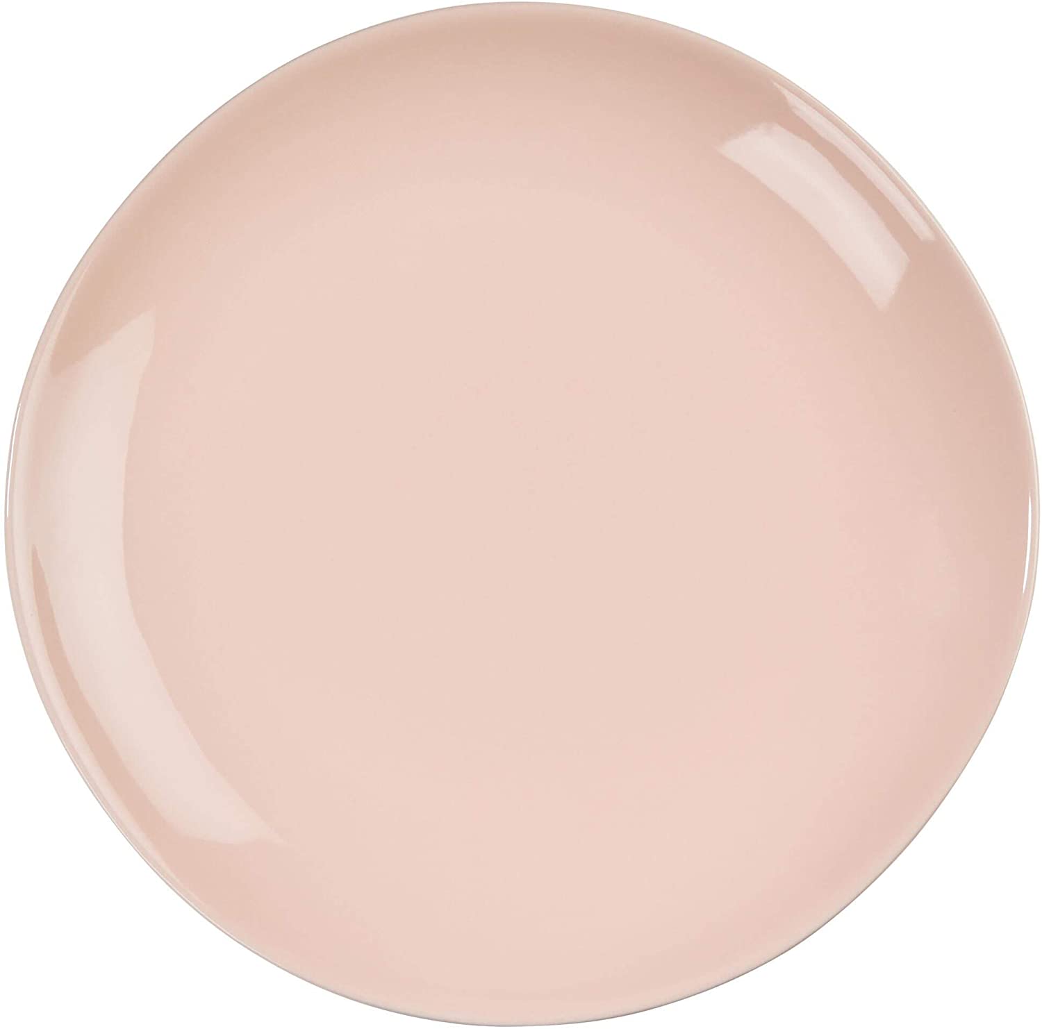 BUTLERS Sphere Plate Set Diameter 28 cm in Pink - Set of 4 Stoneware - Colourful Dinner Plates Made of Shiny Ceramic
