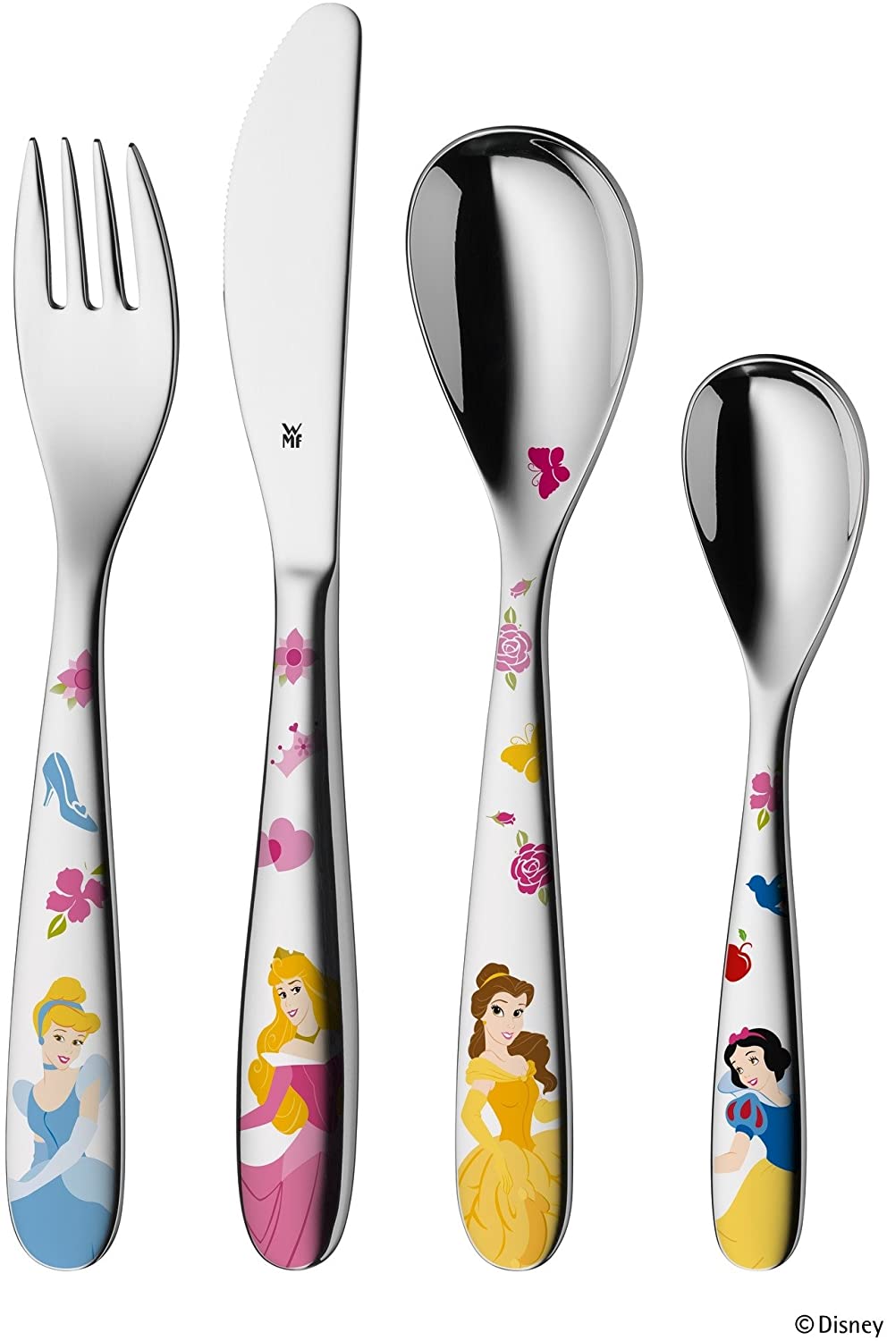 WMF 1282406040 Children\'s Cutlery Set Disney Princess 4 Pieces