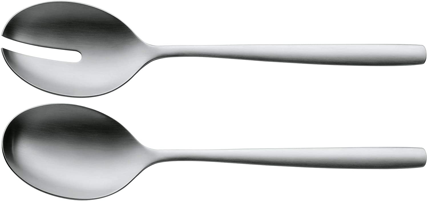 WMF Salad Servers 30 cm Large Salad Fork and Serving Spoon Polished Cromargan Stainless Steel Dishwasher Safe