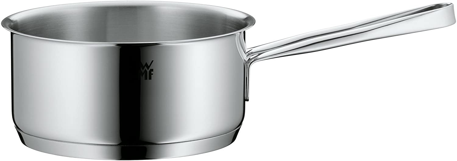 WMF sauce pan Ø 16 cm approx. 1,4l Trend hollow side handles glass lid Cromargan stainless steel brushed suitable for all stove tops including induction dishwasher-safe