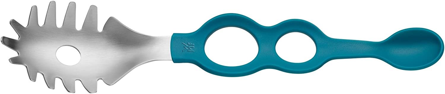 WMF 1877193100 Hello Fun Ctionals Spaghetti Spoon 27 cm Dishwasher-Safe, Stainless Steel, Multicoloured