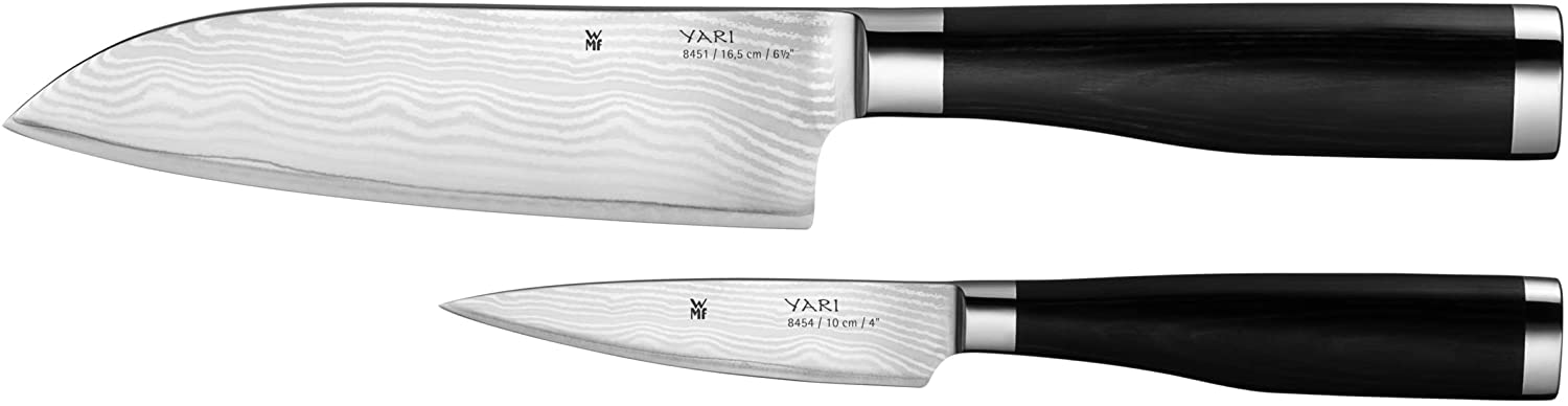 WMF 1884619990 Kitchen Knife Set, Steel, Black, 37.4 x 12 x 4 cm