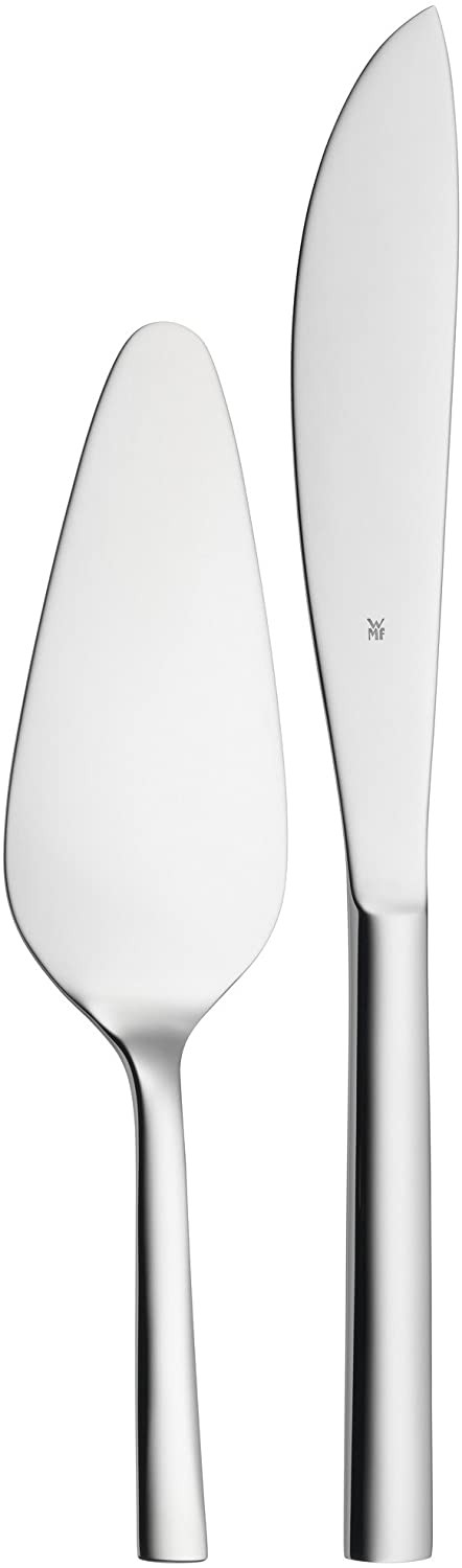 WMF Nuova Fruit / Cake Cutlery Set 2 Pieces Cake Knife Cake Slice Cromargan Polished Stainless Steel Dishwasher Safe