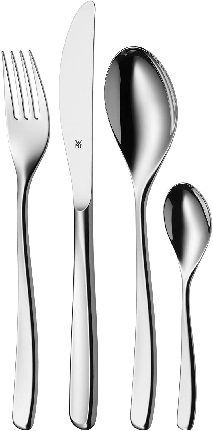 WMF 24 Piece Cutlery Set for 6 People Sinus Cromargan 18/10 Stainless Steel Polished NR 1265006043