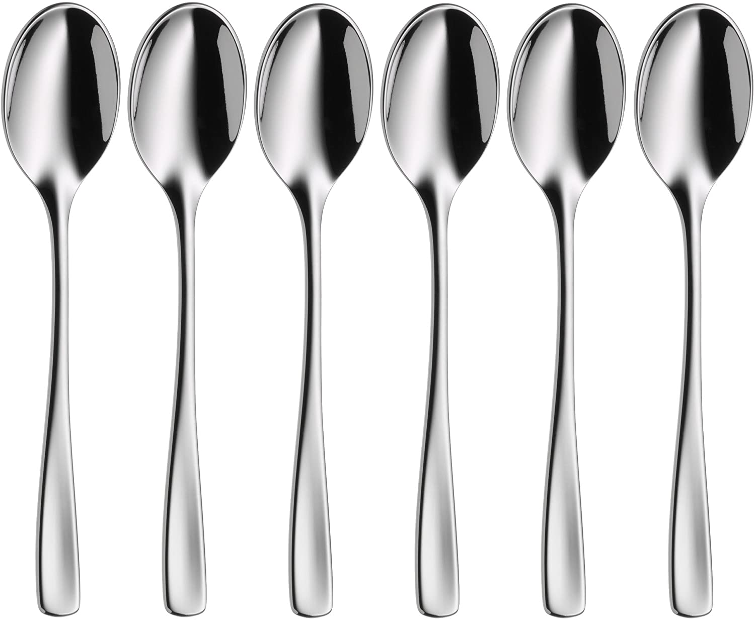WMF Ambiente 1228966340 Espresso Spoons Cromargan Protect Stainless Steel Set of 6