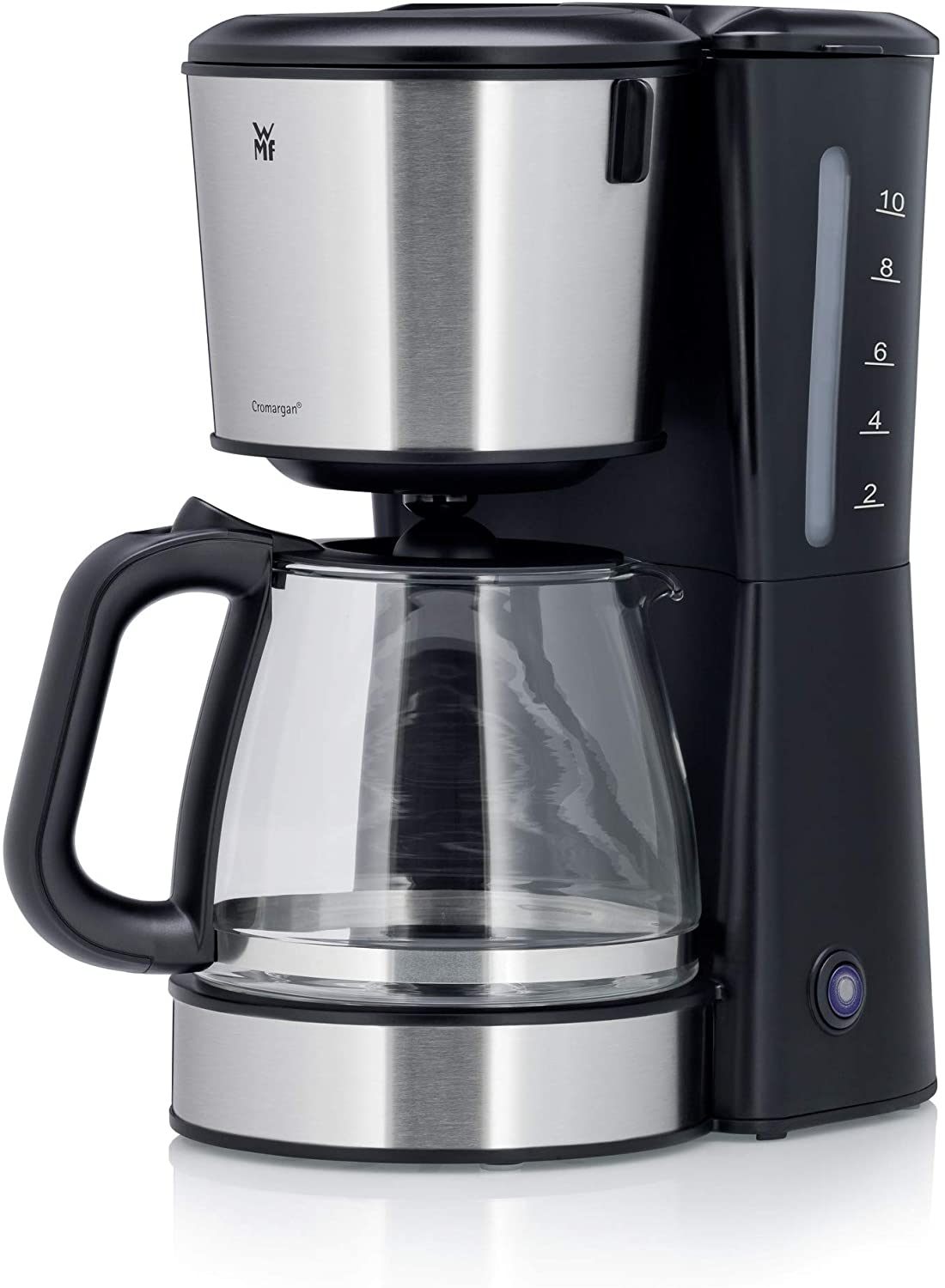 WMF Bueno Pro Coffee Maker with Glass Jug, Filter Coffee, 10 Cups, Start/Stop Button, Drip Stop, Swivel Filter, Automatic Shut-Off, 1000 W