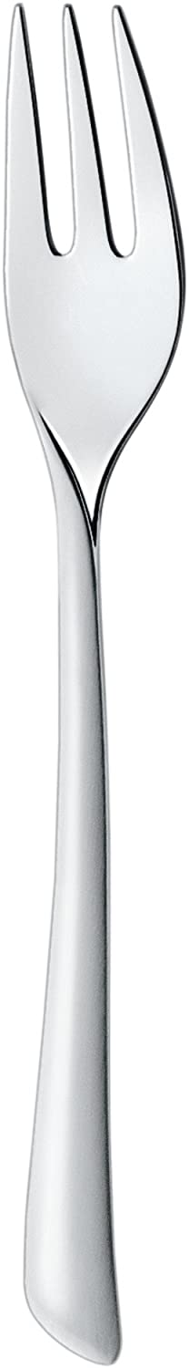 WMF Virginia Cake Fork 15.7 cm Cromargan Protect Stainless Steel Partially Frosted Scratch Resistant Dishwasher Safe