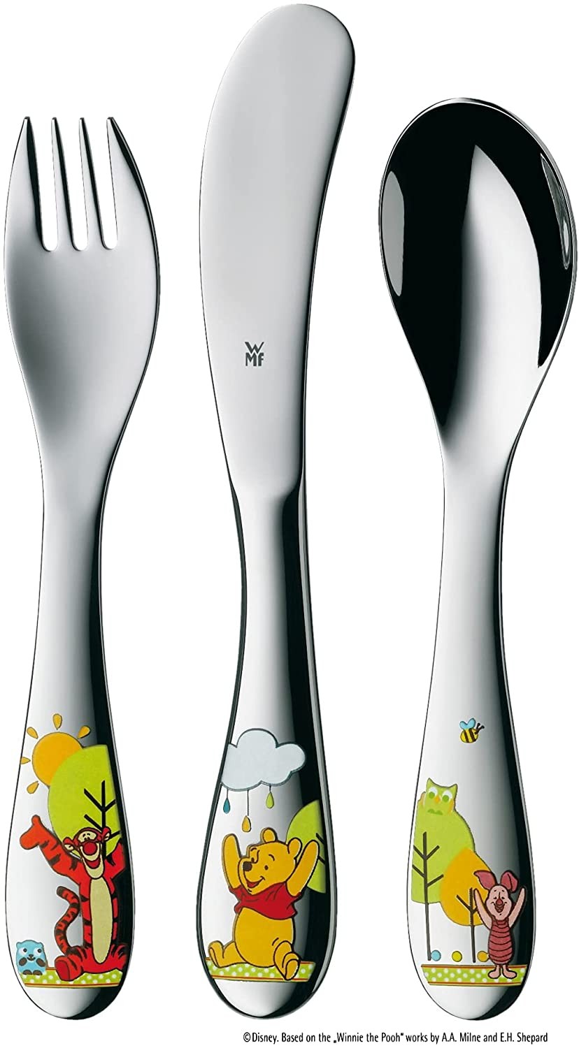 WMF Children\'s cutlery, 3-piece mini Winnie the Pooh