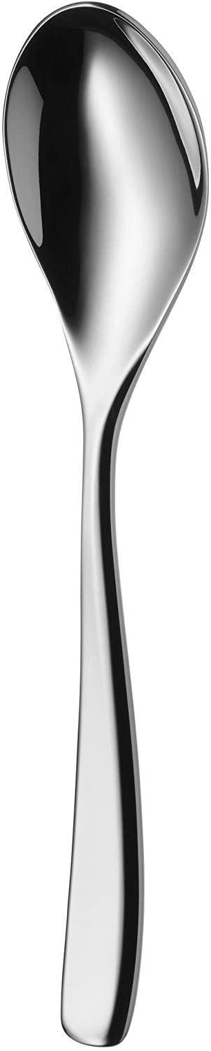 WMF Sinus Coffee Spoon, Teaspoon, 13.6 cm, Polished Cromargan Stainless Steel, Shiny, Dishwasher Safe