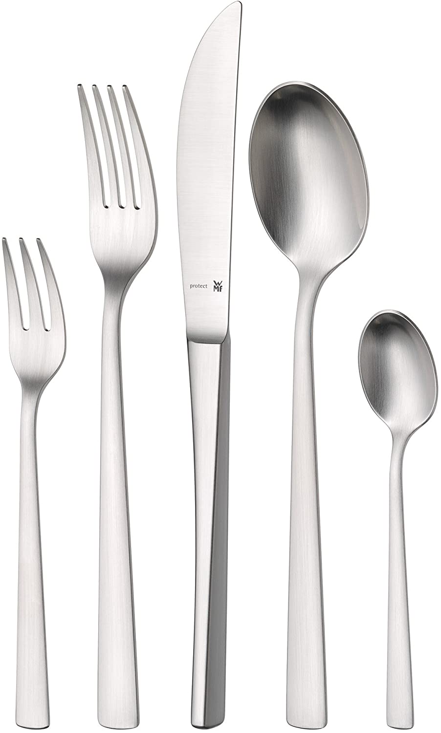 WMF Corvo cutlery set, 66-teilig, with serving utensils for 12 people, used a knife blade, Cromargan protect stainless steel satin-finish, extremely scratch-resistant, dishwasher safe