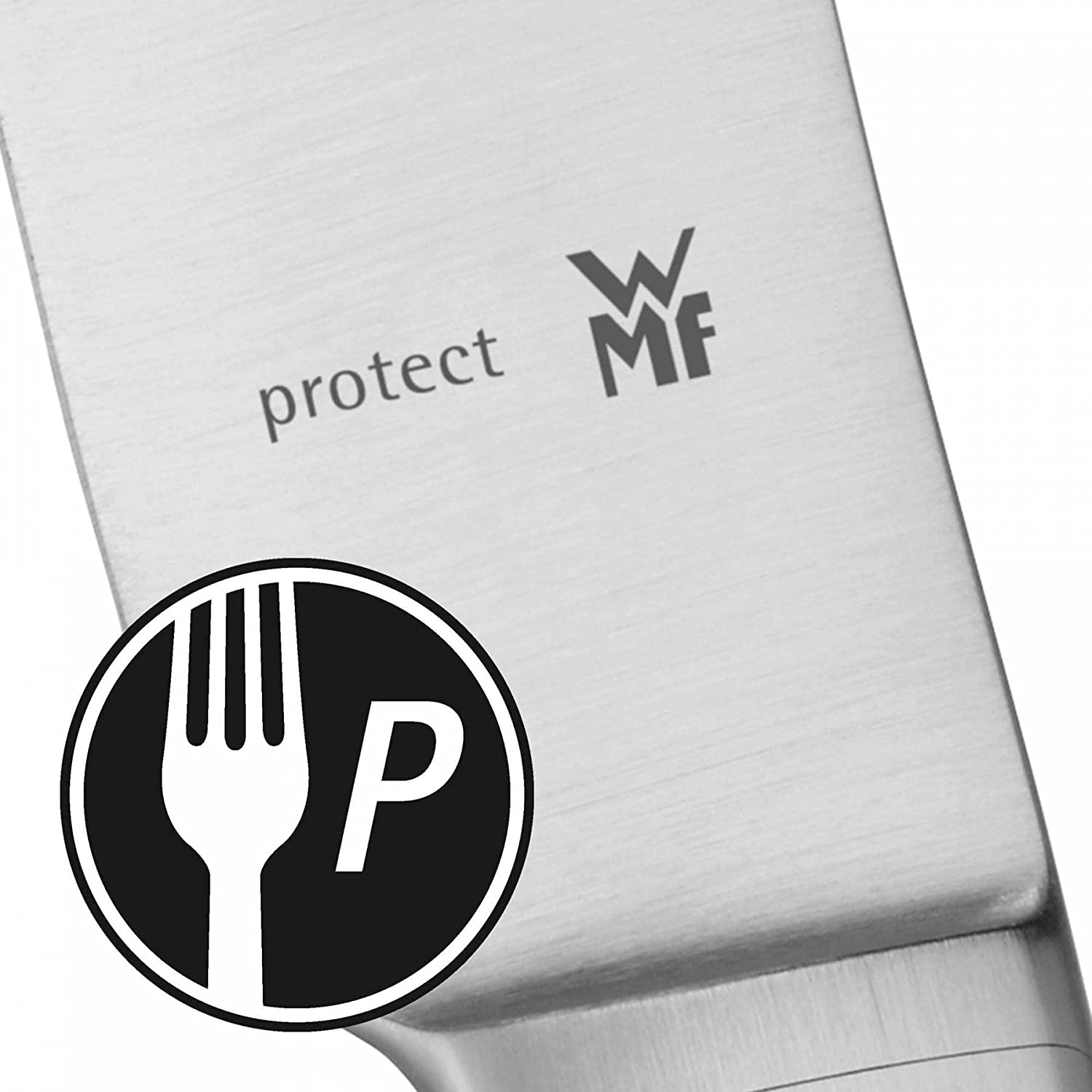 WMF Lyric Cromargan Protect stainless steel dinner knife, partially matte, extremely scratch-resistant with inserted knife blade