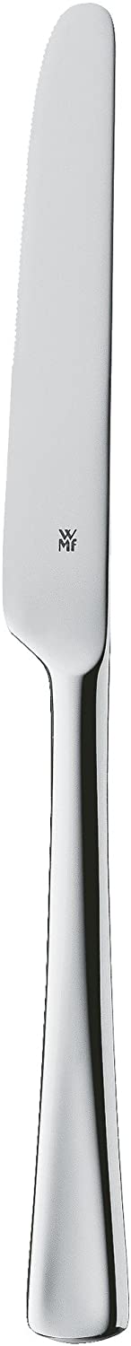 WMF Denver mono dinner knife, 23.3 cm, polished Cromargan stainless steel, shiny, monobloc knife, dishwasher safe