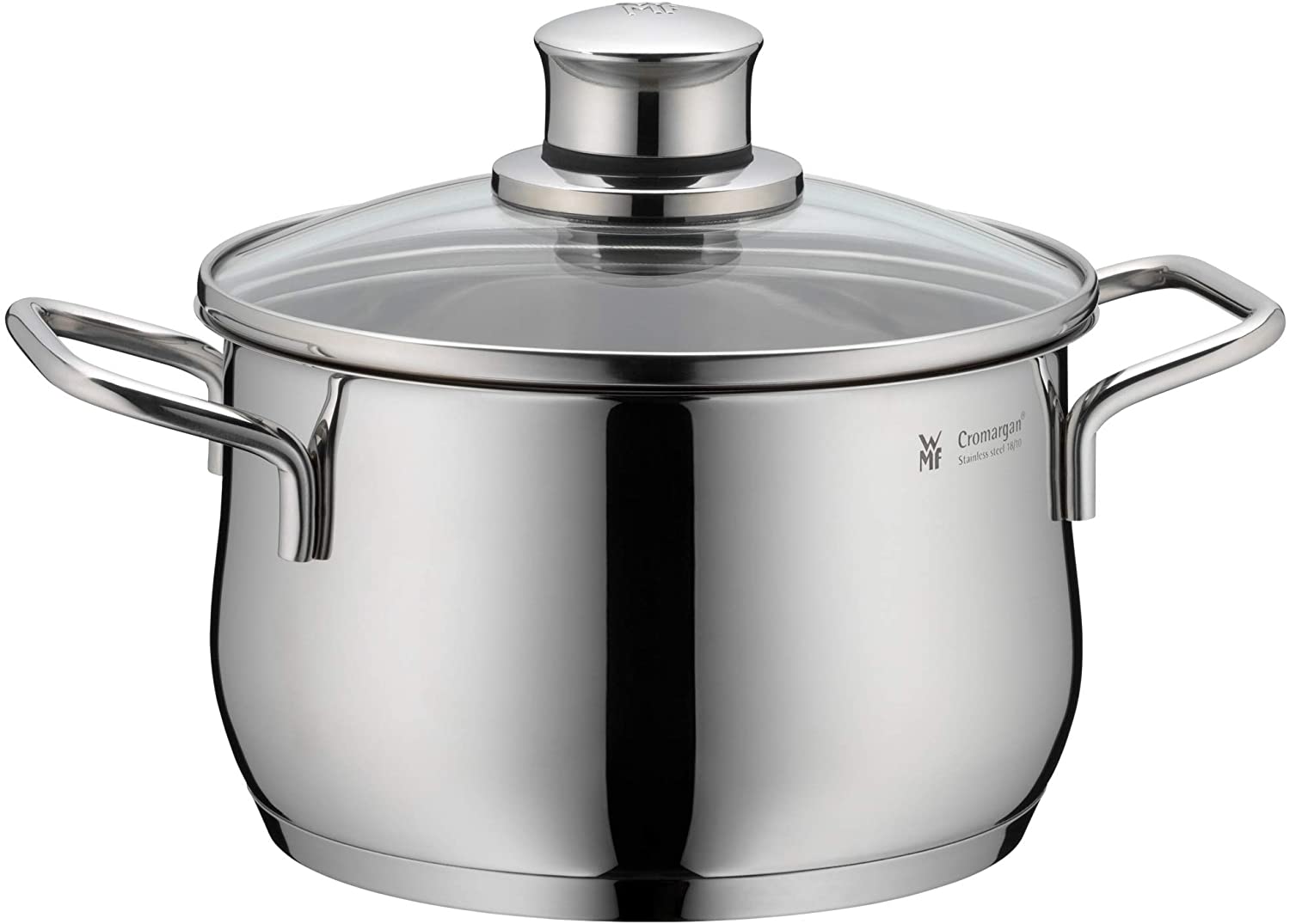 WMF Diadem Plus High Casserole with Lid, 18/10 Stainless Steel, 16 cm