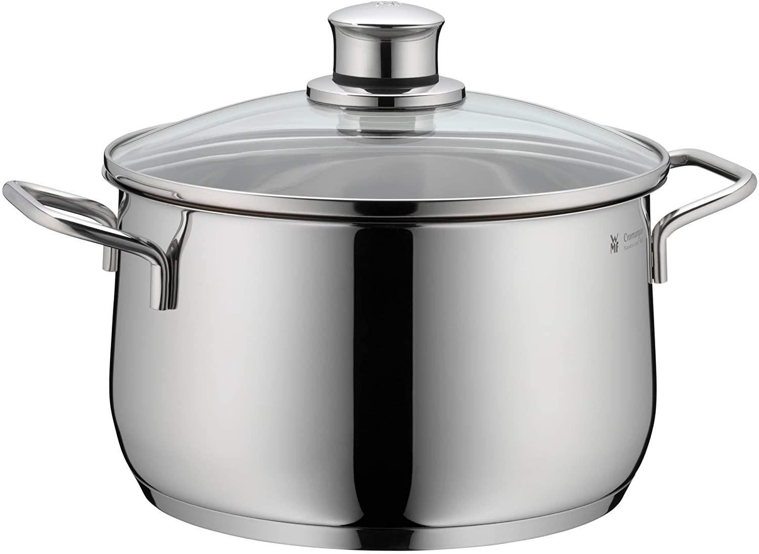 WMF Diadem Plus High Casserole with Lid, 18/10 Stainless Steel, 20 cm