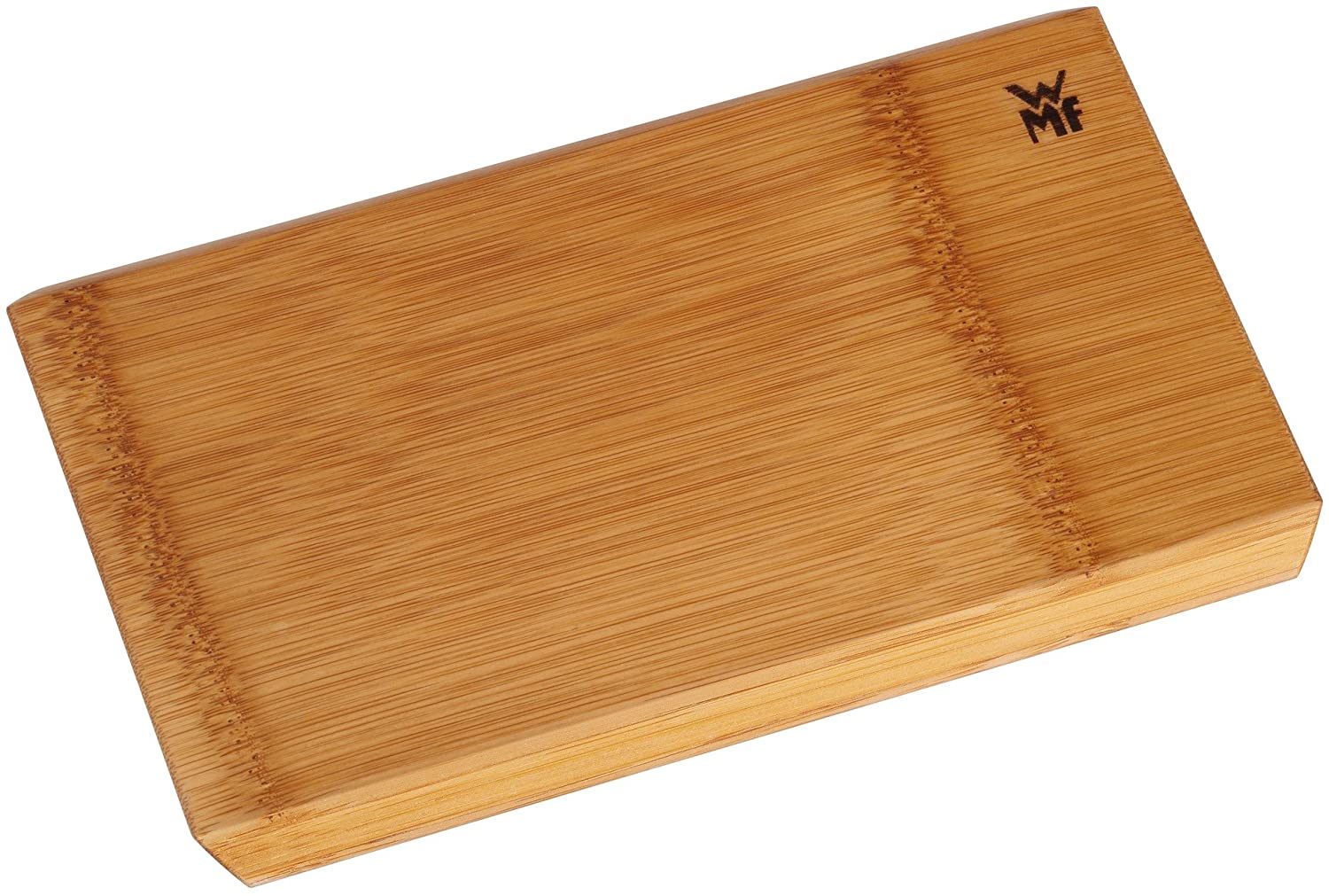 WMF Edge Chopping Board, Small, 24 x 16 x 1.5 cm, Natural Bamboo, Rectangular Wooden Board, Kitchen Board, Gentle on Blades, Serving Board with Slanted Edges