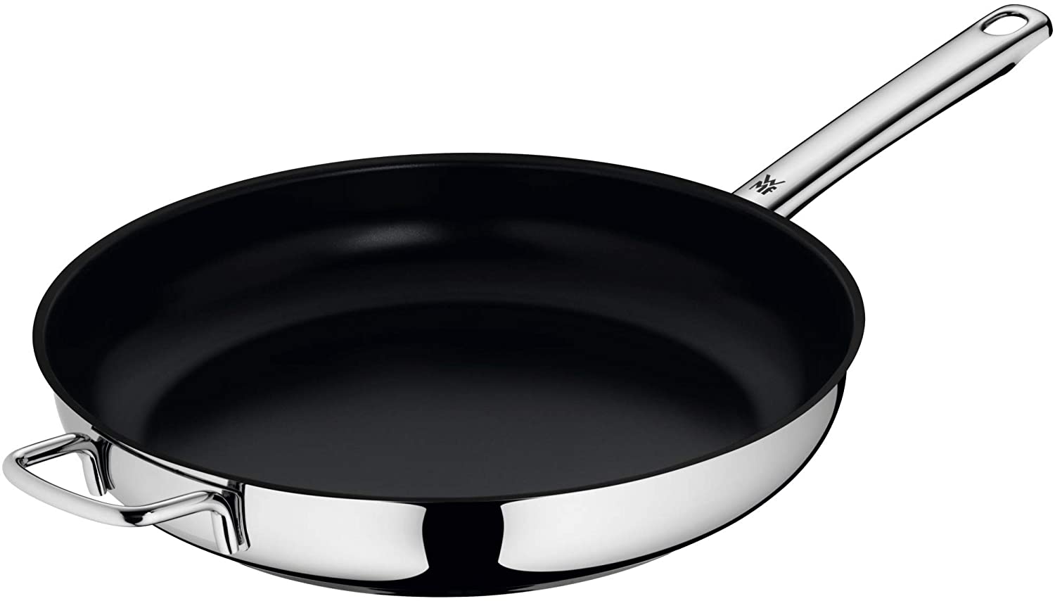 WMF Devil Frying Pan 32 cm, Cromargan Stainless Steel Coating, Induction, Ceramic Coating, Stainless Steel Handle, Oven-Safe