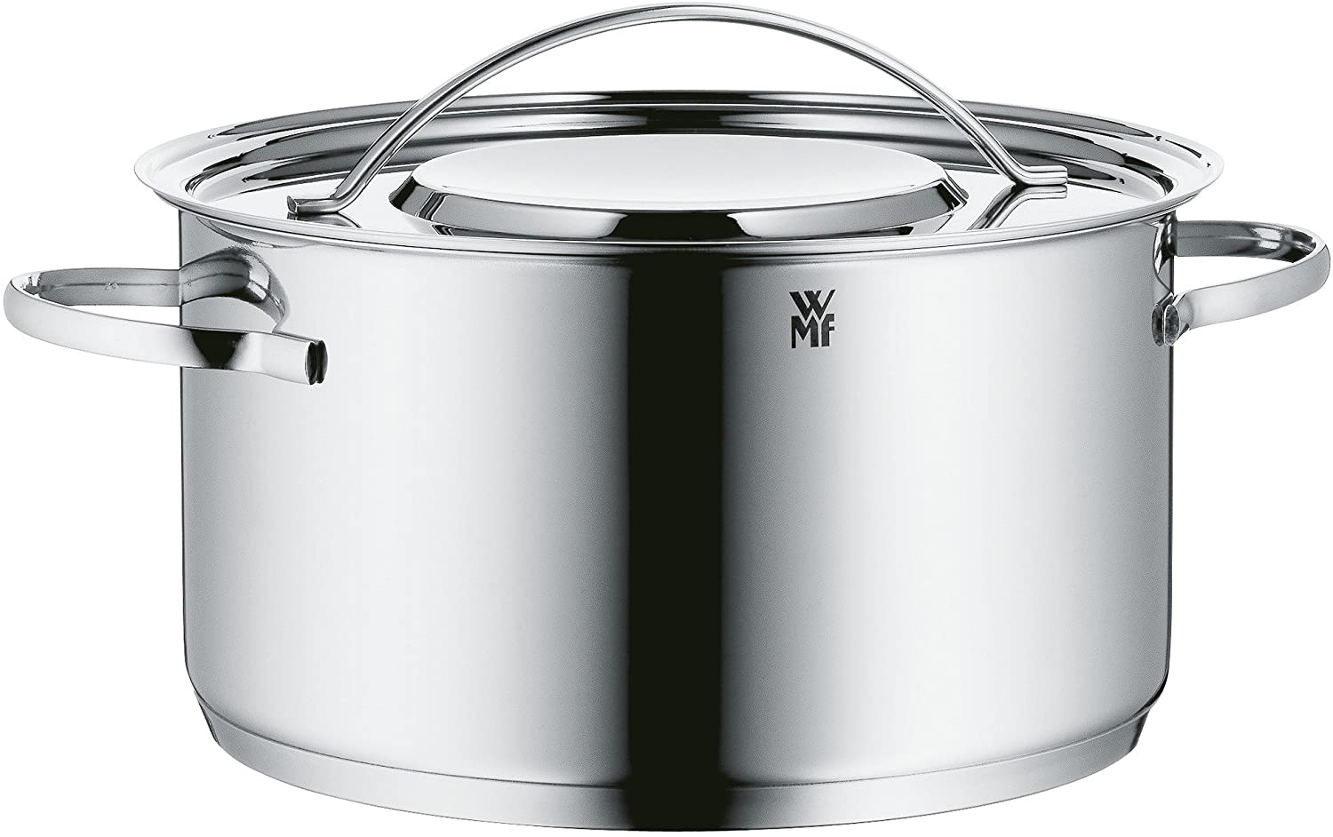WMF Gala Plus High Casserole with Lid, 18/10 Stainless Steel, 24cm