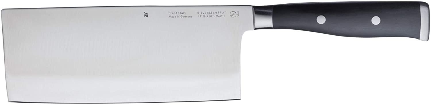 WMF Grand Class Chinese Chef\'s Knife 31.5 cm, Made in Germany, Forged Knife, Performance Cut, Special Blade Steel, Blade 18.5 cm