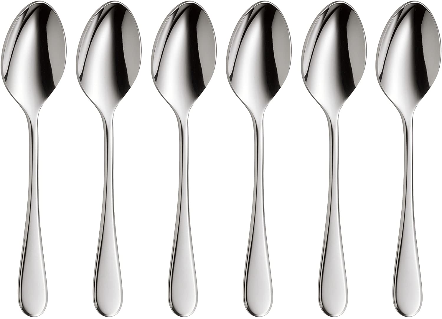 WMF Kent 1207966340 Espresso Spoons Cromargan Protect Stainless Steel Set of 6