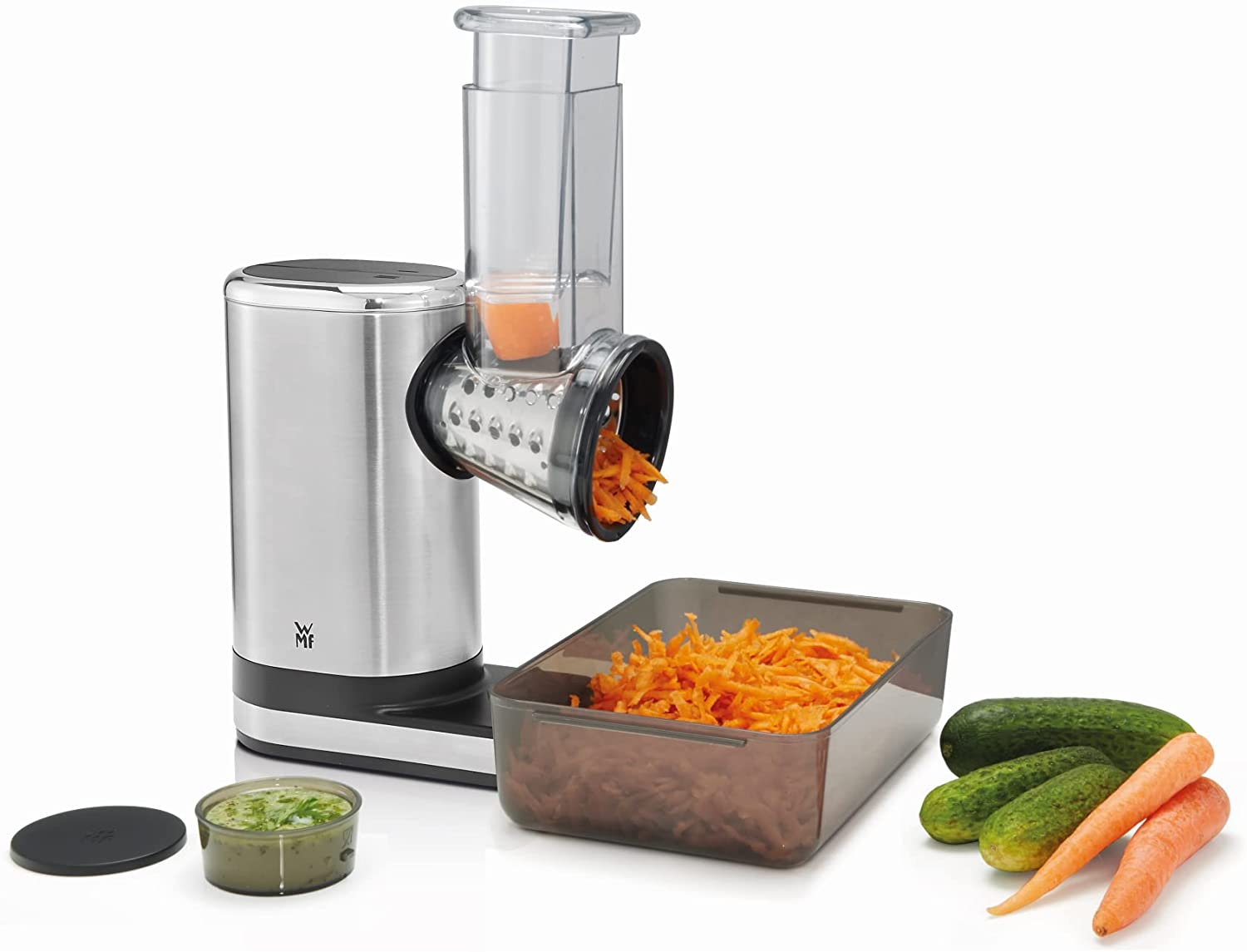 Wmf Küchenminis Salad Maker, Salad-to-Go, Electric Vegetable Slicer, 5 Inserts, incl. Salad to go box, 150 W