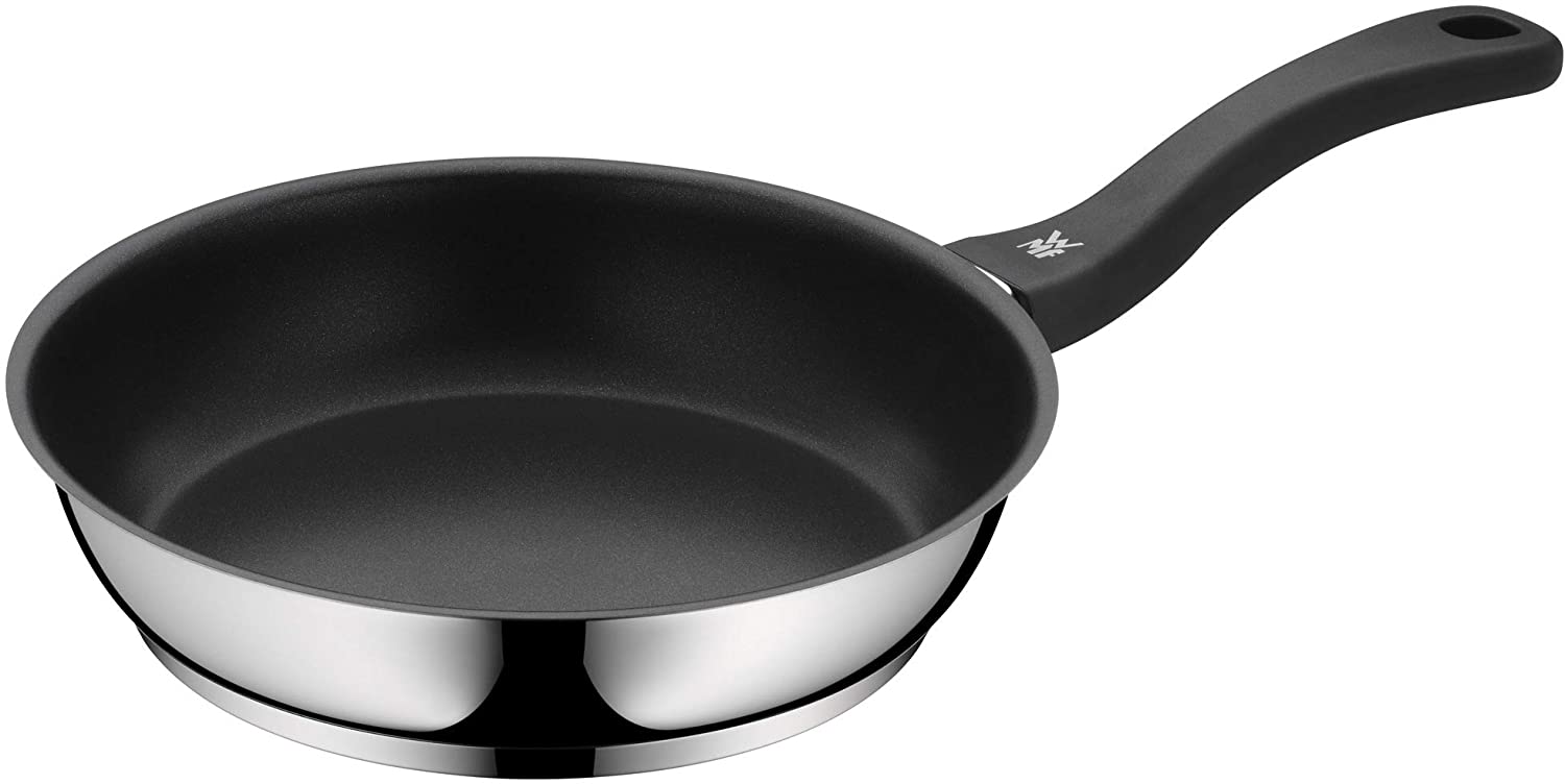 WMF Devil frying pan 24 cm, Cromargan stainless steel coated, induction, plastic handle