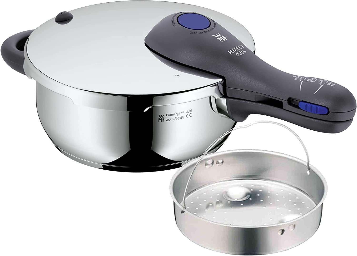 WMF Perfect Plus Pressure Cooker 3.0ltr 22cm diameter 18/10 stainless steel