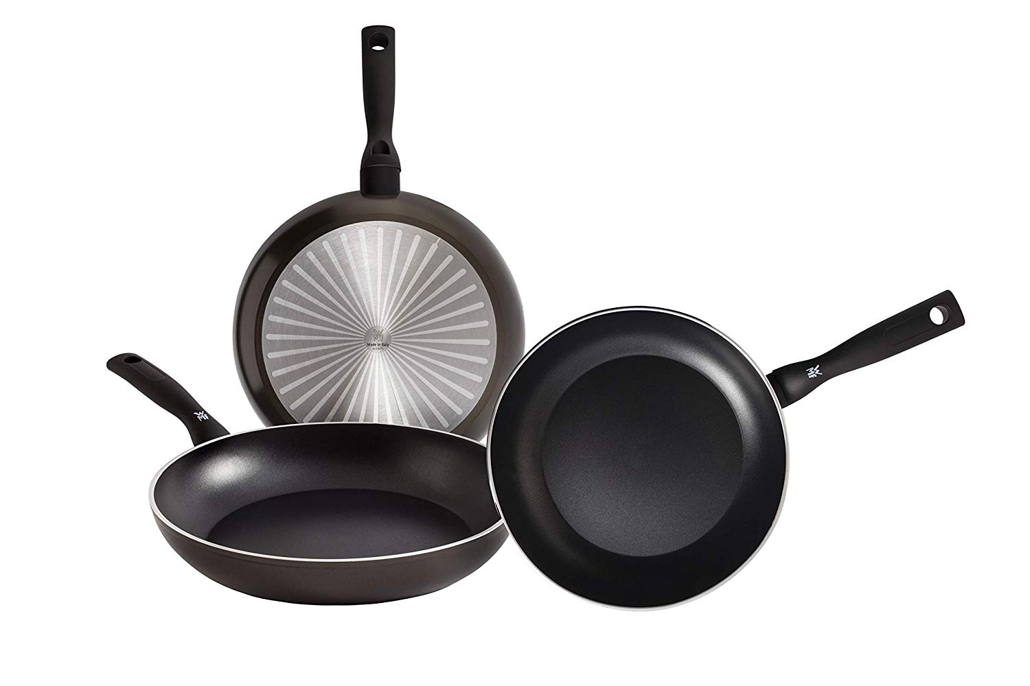 Wmf Permadur Element 3-Piece Pan Set Stainless Steel 20/24/28 Cm With Non-S