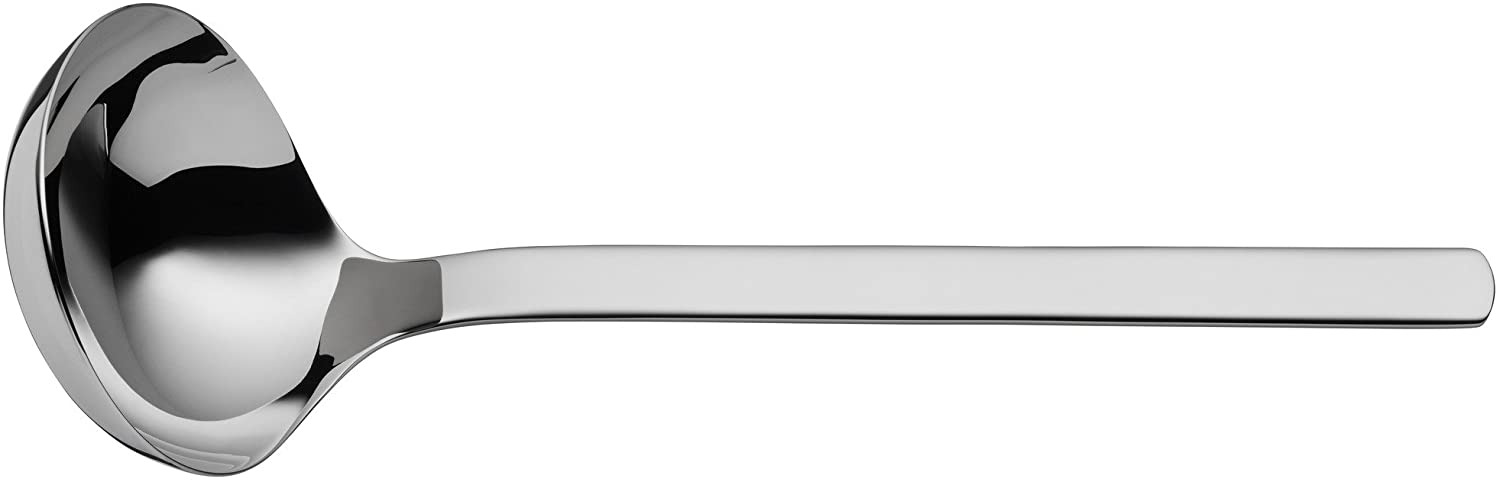 WMF Dune Soup Ladle 22.5 cm Sauce Spoon Polished Cromargan Stainless Steel Dishwasher Safe