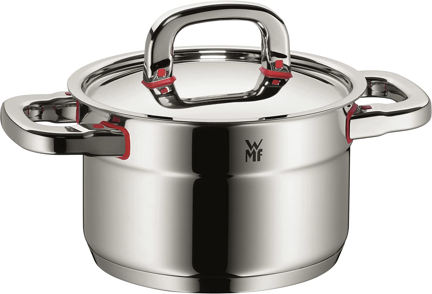 WMF cookware Ø 16 cm approx. 2l Premium One Inside scaling vapor hole Cool+ Technology metal lid Cromargan stainless steel brushed suitable for all stove tops including induction dishwasher-safe