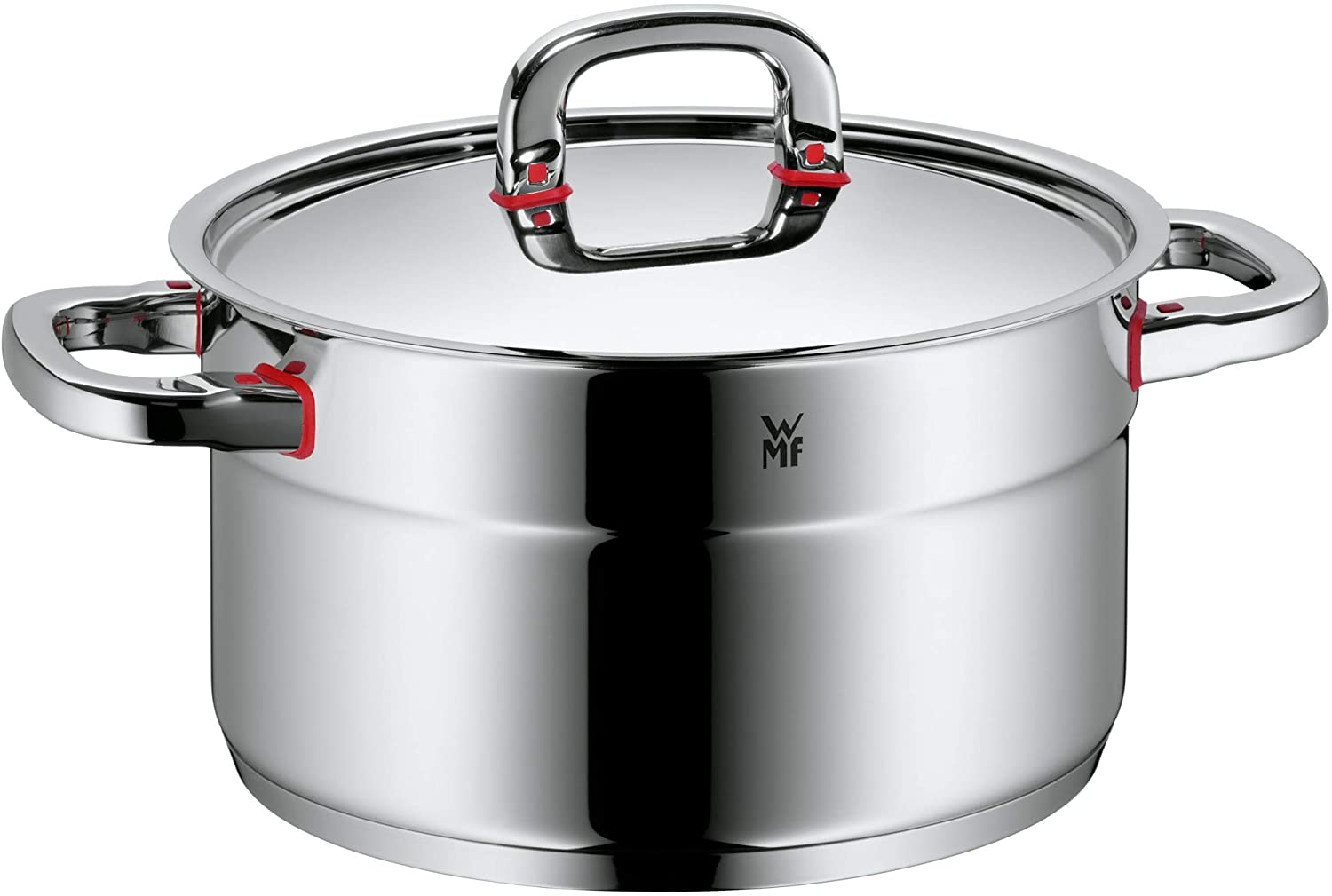 WMF cookware Ø 24 cm approx. 5,6l Premium One Inside scaling vapor hole Cool+ Technology metal lid Cromargan stainless steel brushed suitable for all stove tops including induction dishwasher-safe