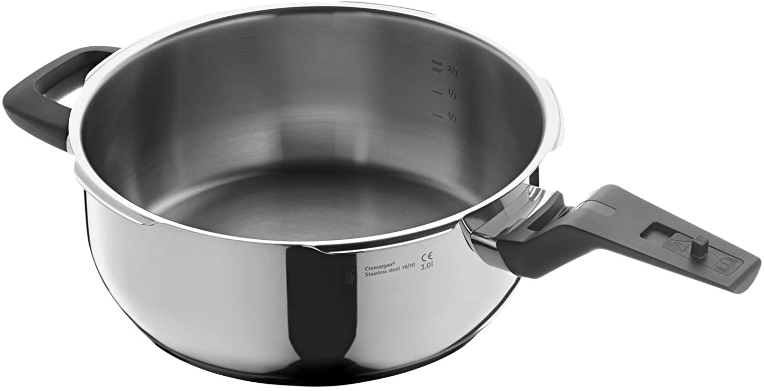 WMF Perfect Premium Quick Frying Pan 3.0 L without Lid, Steam Pot 22 cm, Polished Cromargan Stainless Steel, Induction