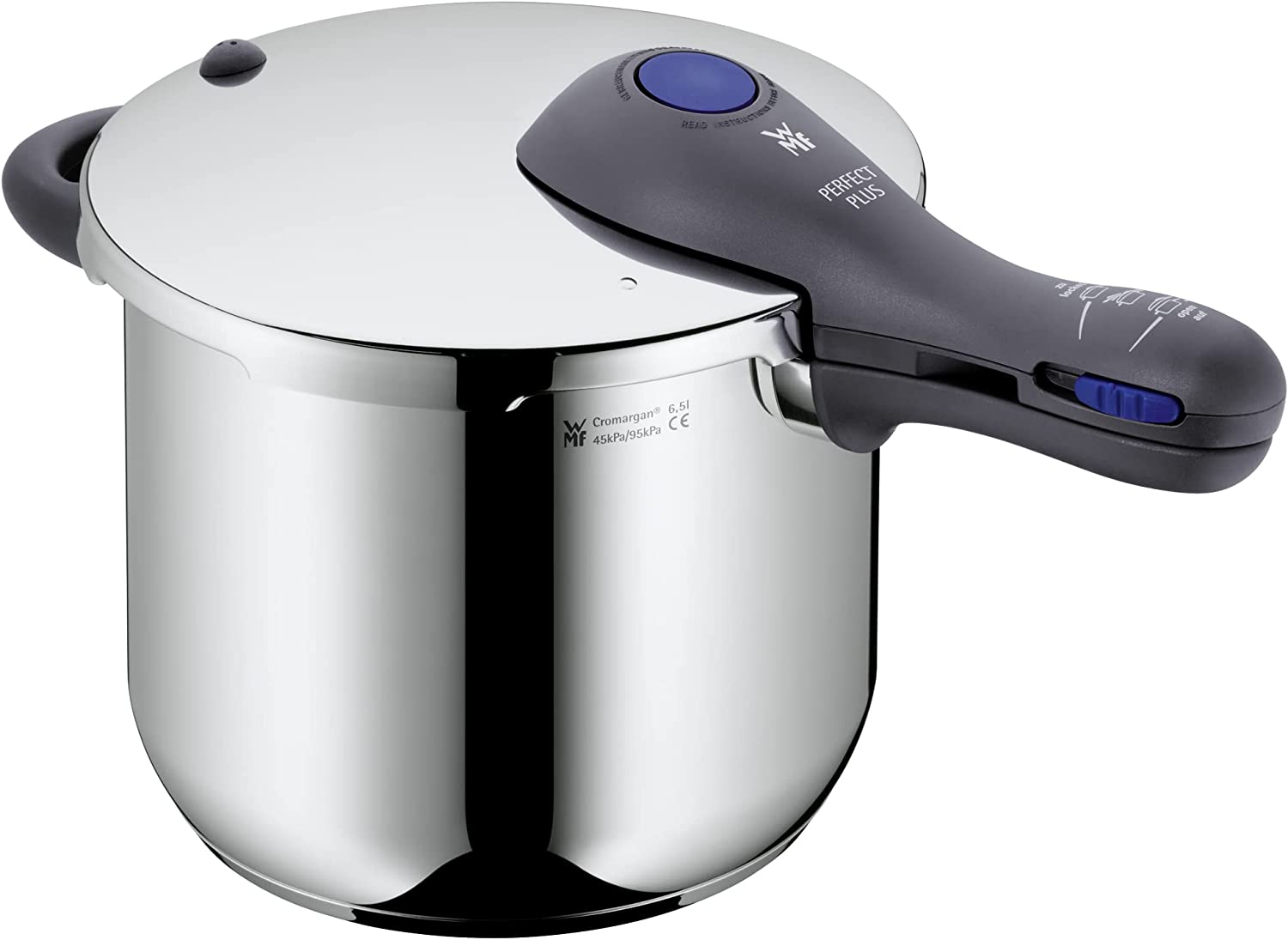 WMF Perfect Plus Pressure cooker 6,5l without insert Ø 22cm internal scaling Cromargan stainless steel suitable for induction