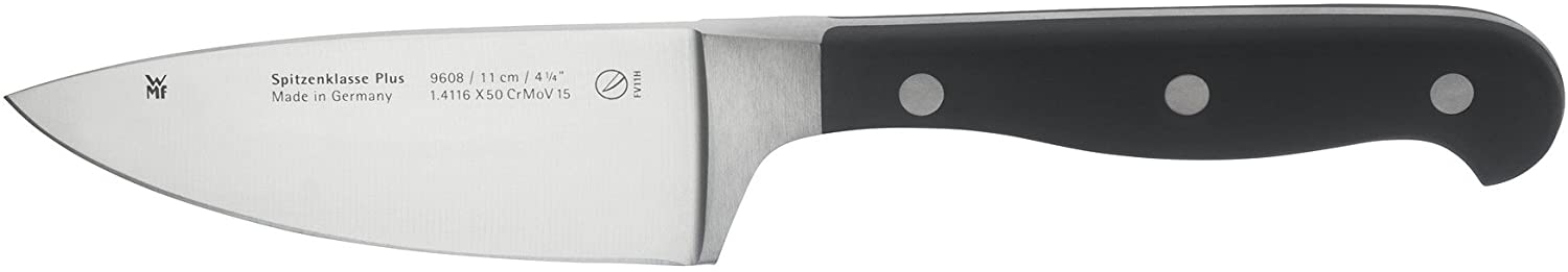 WMF Spitzenklasse Plus Cheese / Herb Fair 23.5 cm, Special Blade Steel, Forged Knife, Performance Cut, Plastic Handle, Blade 11 cm