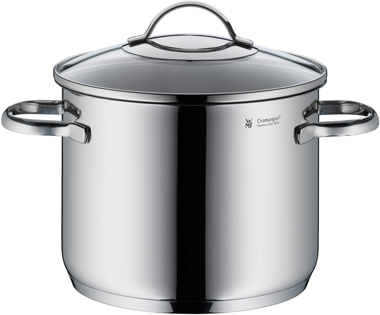 WMF Vegetable Pot 20 cm Diameter Approx. 5,3l Provence with Pouring Rim Polished Glass Lid Cromargan Stainless Steel Suitable for Induction Cookers Dishwasher Safe