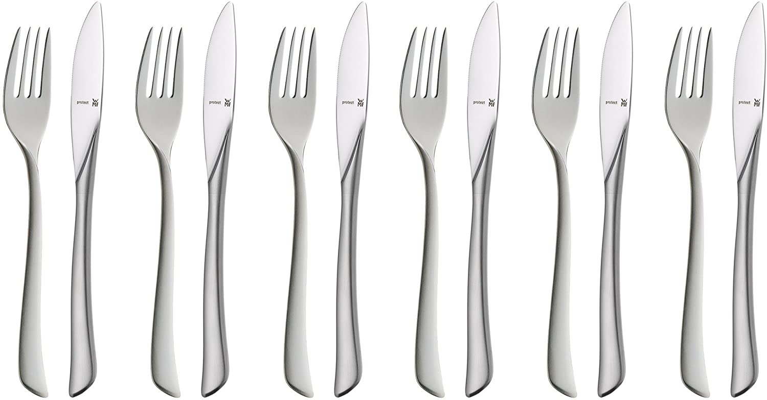 WMF Virginia 1142566390 Desert / Breakfast Cutlery Set Cromargan Protect Stainless Steel 12 Pieces